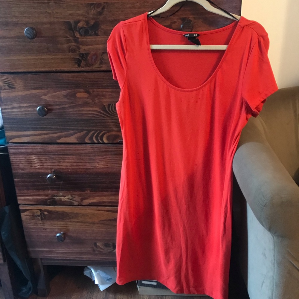 H & M Orange Dress